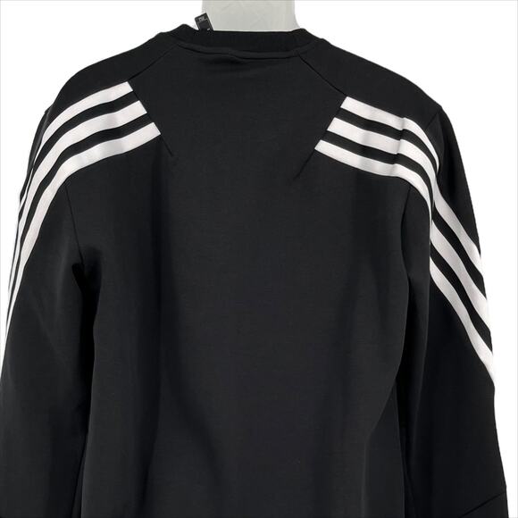 Adidas Crew Neck Multi Sport Sweatshirt in Black/White Size Medium - Picture 4 of 9